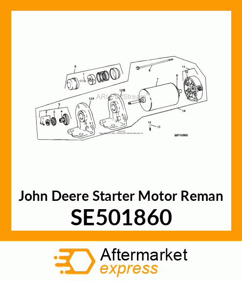 STARTER MOTOR REMAN, STARTER SE501860