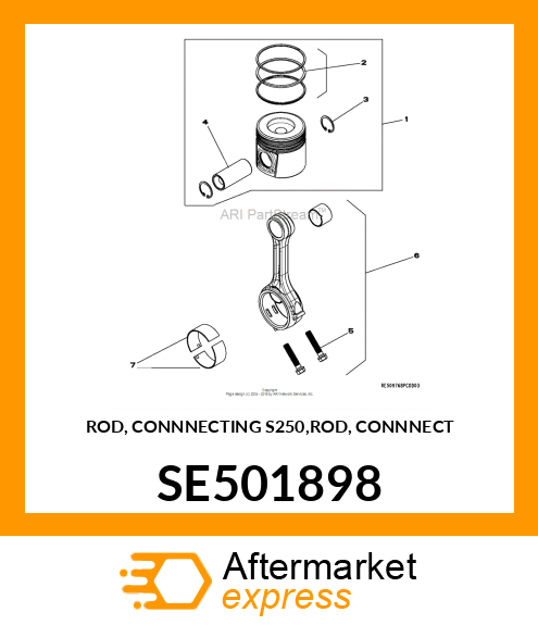 ROD, CONNNECTING S250,ROD, CONNNECT SE501898