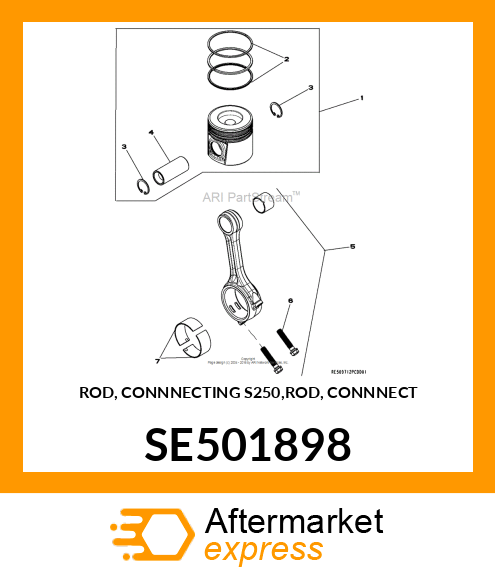 ROD, CONNNECTING S250,ROD, CONNNECT SE501898