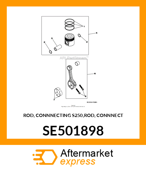 ROD, CONNNECTING S250,ROD, CONNNECT SE501898