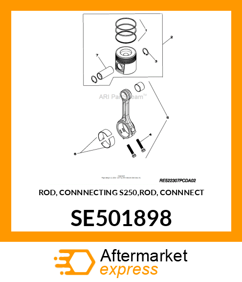 ROD, CONNNECTING S250,ROD, CONNNECT SE501898