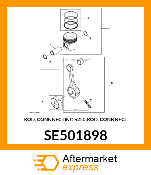 ROD, CONNNECTING S250,ROD, CONNNECT SE501898