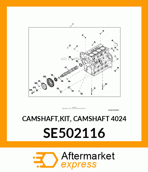 CAMSHAFT,KIT, CAMSHAFT 4024 SE502116