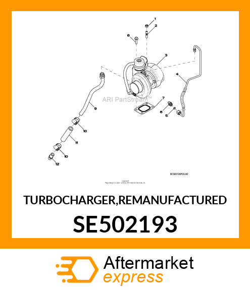 TURBOCHARGER,REMAN SE502193