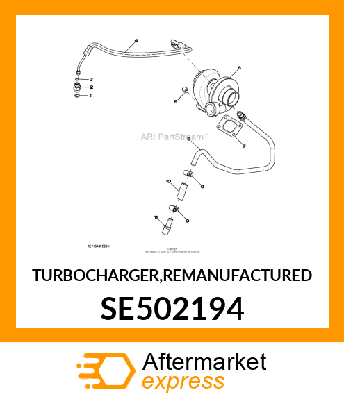 TURBOCHARGER,REMAN SE502194