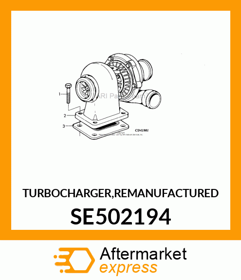 TURBOCHARGER,REMAN SE502194