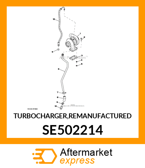 TURBOCHARGER,REMAN SE502214