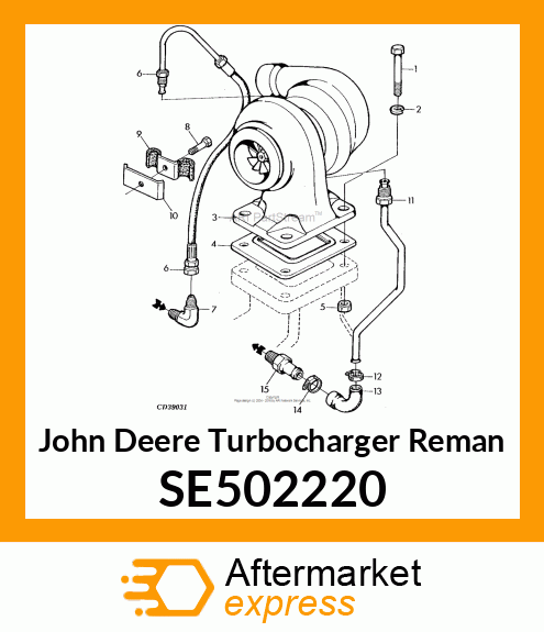 TURBOCHARGER,REMAN SE502220