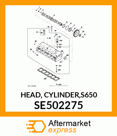 HEAD, CYLINDER,S650 SE502275