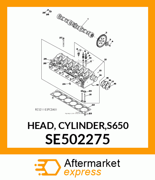 HEAD, CYLINDER,S650 SE502275