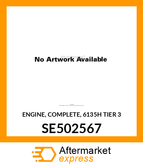 ENGINE, COMPLETE, 6135H TIER 3 SE502567