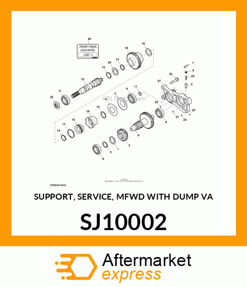 SUPPORT, SERVICE, MFWD WITH DUMP VA SJ10002