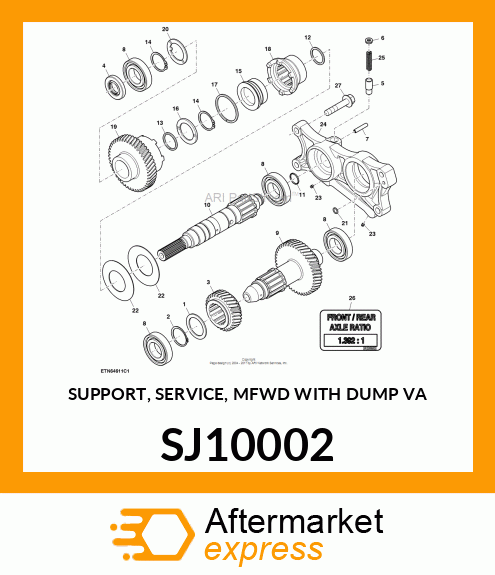 SUPPORT, SERVICE, MFWD WITH DUMP VA SJ10002