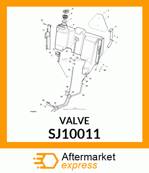 VALVE, FUEL SUPPLY WITH INTERNAL ST SJ10011