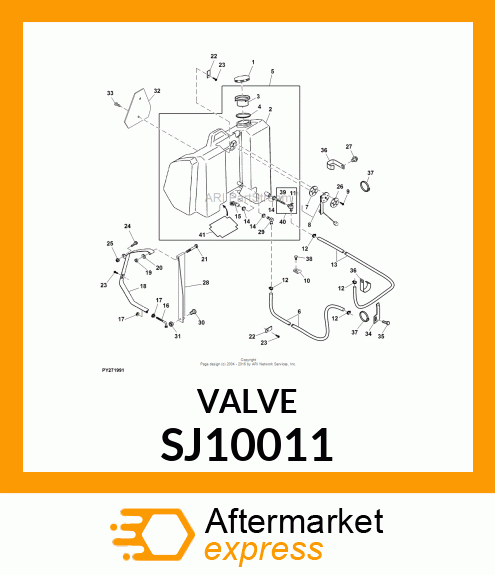 VALVE, FUEL SUPPLY WITH INTERNAL ST SJ10011