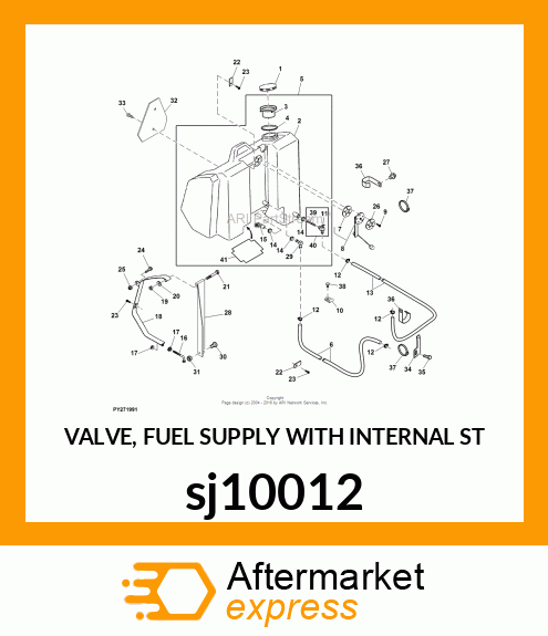 VALVE, FUEL SUPPLY WITH INTERNAL ST sj10012