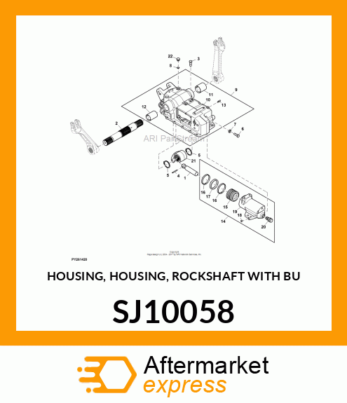 HOUSING, HOUSING, ROCKSHAFT WITH BU SJ10058