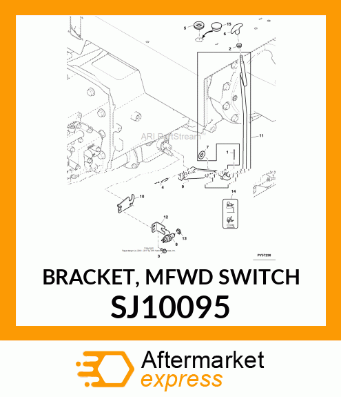 BRACKET, MFWD SWITCH SJ10095