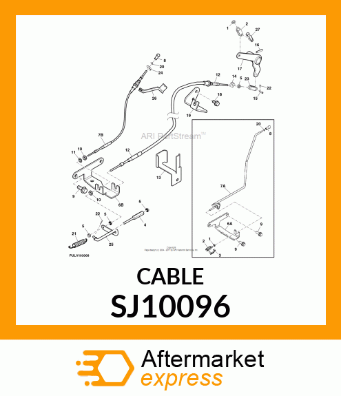 CABLE, THROTTLE SJ10096