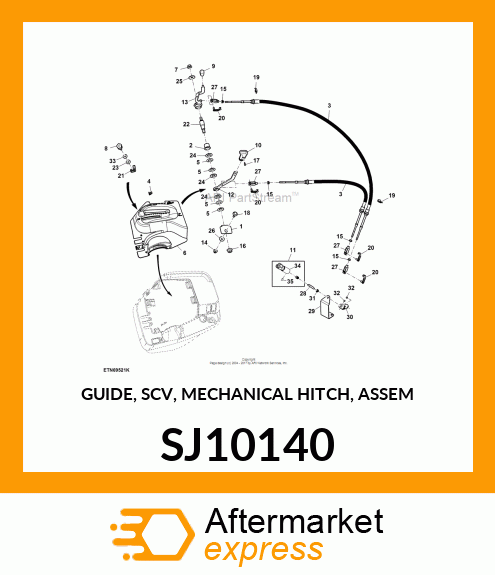 GUIDE, SCV, MECHANICAL HITCH, ASSEM SJ10140