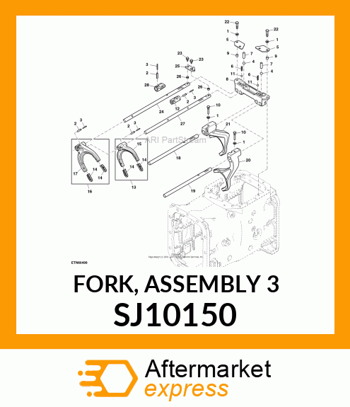 FORK, ASSEMBLY 3 SJ10150