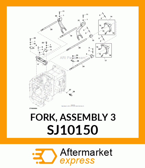 FORK, ASSEMBLY 3 SJ10150