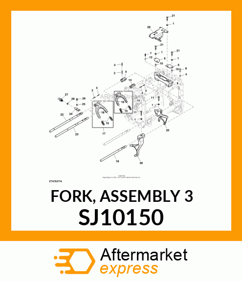 FORK, ASSEMBLY 3 SJ10150