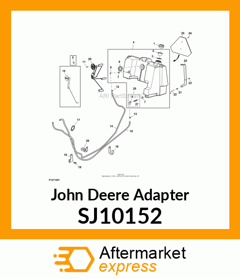 ADAPTER, FUEL SUPPLY WITH STRAINER SJ10152