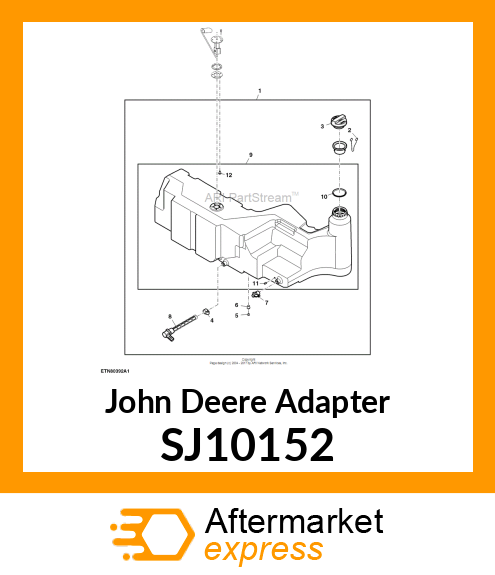 ADAPTER, FUEL SUPPLY WITH STRAINER SJ10152