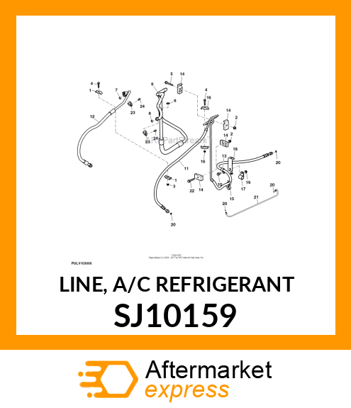 LINE, A/C REFRIGERANT SJ10159