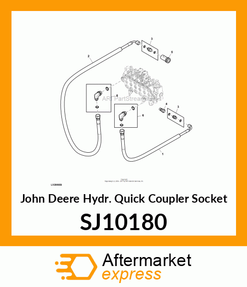 HYDR.QUICK COUPLER SOCKET, COUPLER, SJ10180