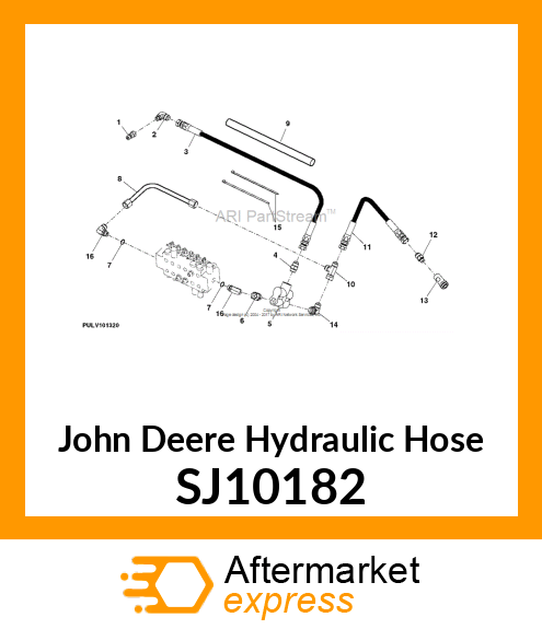 HYDRAULIC HOSE, HOSE, HYDRAULIC, 48 SJ10182