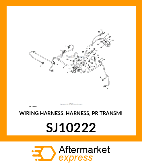 WIRING HARNESS, HARNESS, PR TRANSMI SJ10222