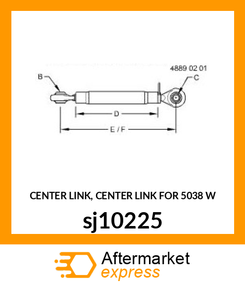 CENTER LINK, CENTER LINK FOR 5038 W sj10225