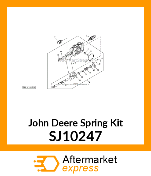 SPRING KIT, KIT, SPRING CENTERED SP SJ10247