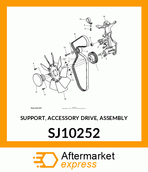 SUPPORT, ACCESSORY DRIVE, ASSEMBLY SJ10252