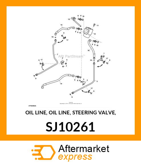 OIL LINE, OIL LINE, STEERING VALVE, SJ10261
