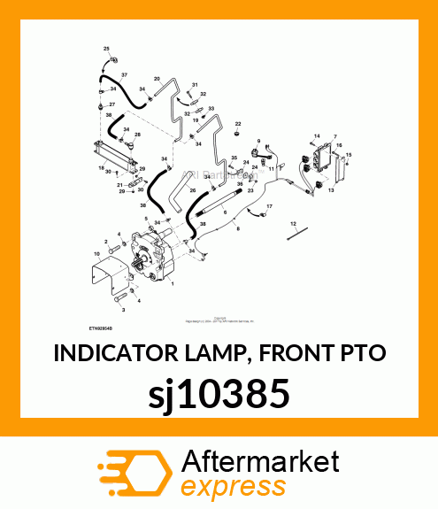 INDICATOR LAMP, FRONT PTO sj10385