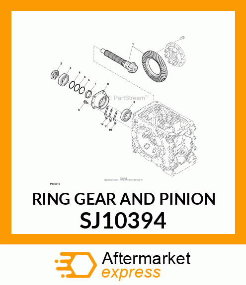 RING GEAR AND PINION SJ10394