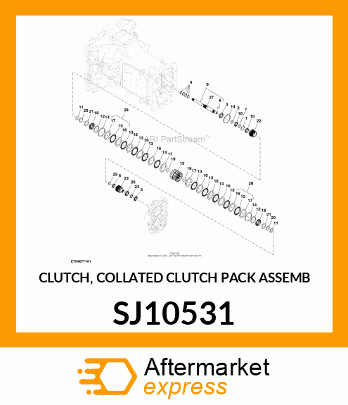 CLUTCH, COLLATED CLUTCH PACK ASSEMB SJ10531