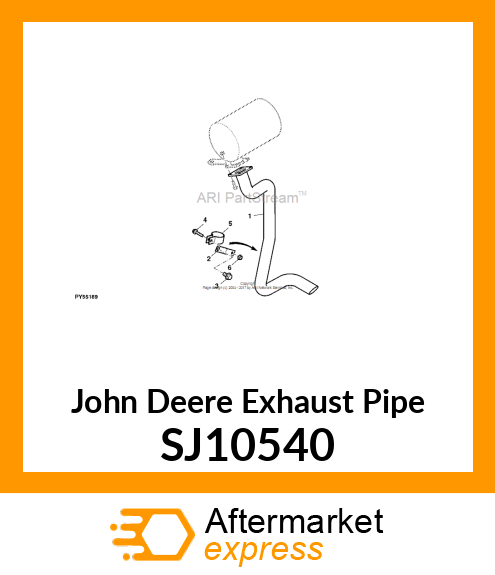 EXHAUST PIPE, SIDE EXHAUST KIT SJ10540