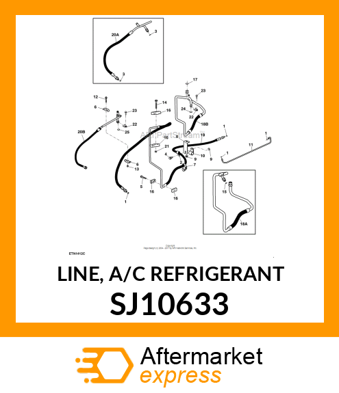 LINE, A/C REFRIGERANT SJ10633