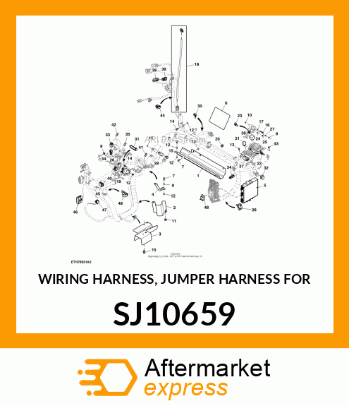 WIRING HARNESS, JUMPER HARNESS FOR SJ10659