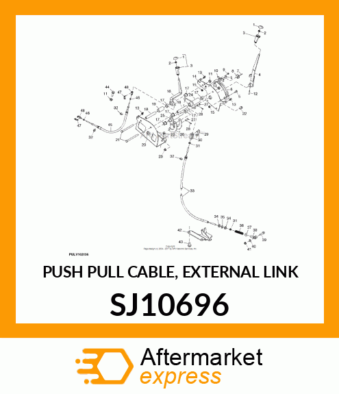 PUSH PULL CABLE, EXTERNAL LINK SJ10696