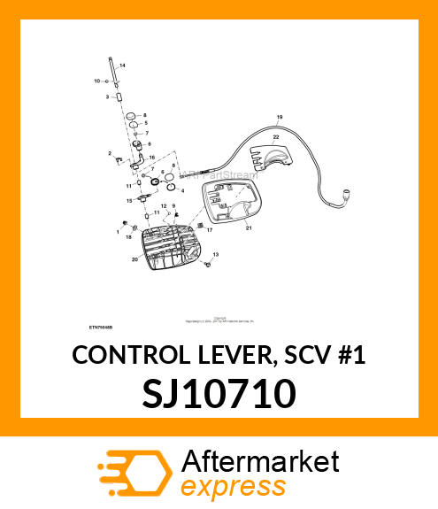 CONTROL LEVER, SCV #1 SJ10710