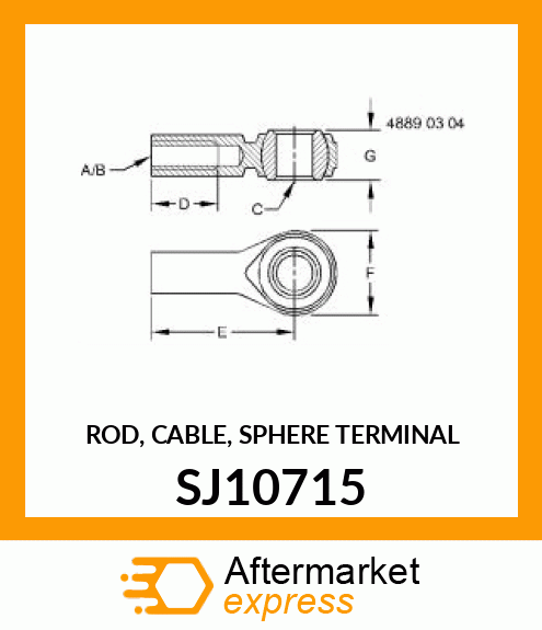 ROD, CABLE, SPHERE TERMINAL SJ10715