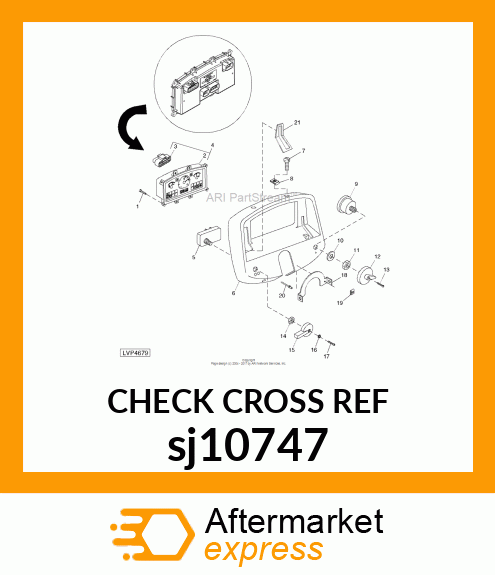 INSTRUMENT CLUSTER, FIELD INSTALLAT sj10747