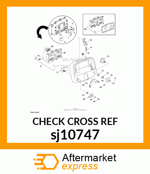 INSTRUMENT CLUSTER, FIELD INSTALLAT sj10747