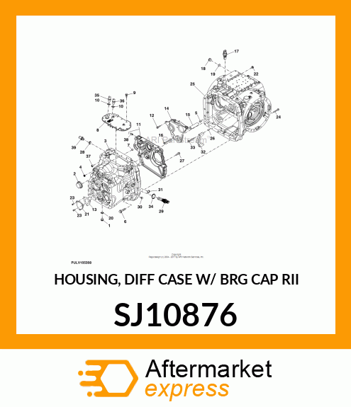 HOUSING, DIFF CASE W/ BRG CAP RII SJ10876