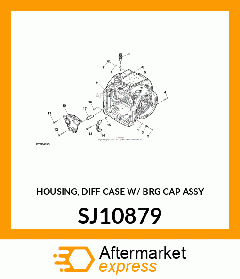 HOUSING, DIFF CASE W/ BRG CAP ASSY SJ10879